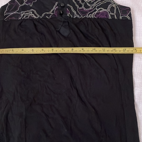 Gentle Fawn black long tank top with embroidery - Picture 10 of 10